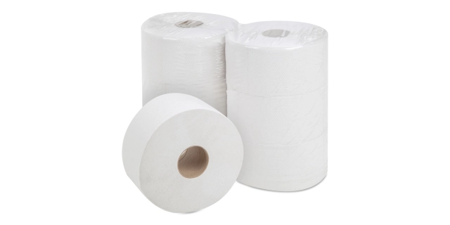 TP AFH Jumbo 19 cm., 2 vr., Recykl 65% bílý, bal.6 rolí                                                                                                                                                                                                   